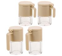 JOINPAYA Juego de Condimentos para Casa de Muñecas Miniatura, Tarros de Especias y Sal en Miniatura, Accesorios de Cocina Realistas, 4 Piezas Compactas para Decoración y Escenas de Cocina