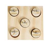 JOINPAYA Juguete de Entrenamiento para Loros y Pájaros, Rompecabezas de Madera Sintética Color Caqui, 2 Juegos para Reducir Agresividad y Aprendizaje de Colores en Juego y Entrenamiento
