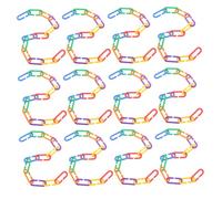 JOINPAYA Juguete Educativo para Niños 400 Piezas Eslabones De Cadena Ganchos Clips En Forma De c Plástico Montaje DIY para Loros Jaulas Mascotas Niños Mayores De 3 Años
