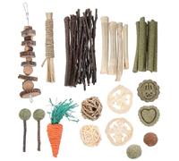 JOINPAYA Juguete para Masticar Conejo y Cobaya Natural para Roedores Pequeños Resistente y Seguro para Hámster Chinchilla y Ratones Promueve Ejercicio y Salud Dental