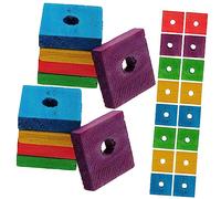 JOINPAYA Juguete para Morder Loros Chips De Madera, Juguete para Rechinar Los Dientes, Colores Mezclados, 100 Piezas, Entretenimiento para Mascotas, Cuidado Dental, para Aves Pequeñas y Medianas