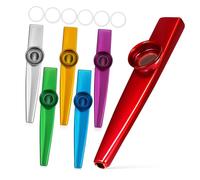 JOINPAYA Kazoo Para Adultos e Instrumento Musical 6 Piezas Kazoo De Metal Instrumento Pequeño