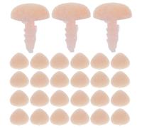 JOINPAYA Kit de 100 Narices Triangulares Aterciopeladas para Peluches Accesorios de Plástico Color Carne 9X11 MM Ideales para Manualidades DIY de Osos y Conejos de Peluche Suministros