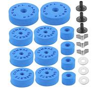 JOINPAYA Kit De 21 Piezas De Almohadillas Antideslizantes Para Set De Batería, Accesorios Espuma Eva Azul De Alta Densidad Para Soporte De Platillos y Tubos De Embrague, Adecuado Para Baterías