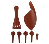 JOINPAYA Kit De Accesorios Para Violín Con Reposapiés Afinadores De Madera y Chin Rest Ergonómico Para La y Rendimiento Principiantes