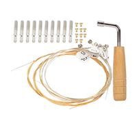 JOINPAYA Kit De Cuerdas Para Lira 10 Piezas Clavijas De Fijación y Llave De Afinación Para Músicos y Principiantes, Accesorios Profesionales Para Instrumentos De Cuerda
