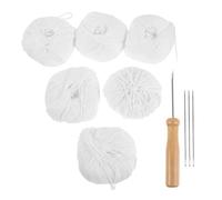 JOINPAYA Kit de Herramientas Organizador Compartimentado Materiales de Algodón para Encuadernación Aguja y Punzón Madera y Metal, Adecuado para Manualidades en Casa y Escuela