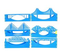 JOINPAYA Kit de Maqueta de Puente para Enseñanza de Física Pruebas Interactivas, Material Plástico Azul, Tamaño 20x5.5x4cm, Adecuado para Demostraciones en Aula y Estudiantes
