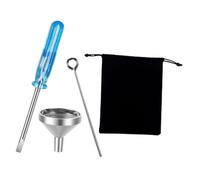 JOINPAYA Kit Mini Embudos De Acero Inoxidable para Relleno De Cenizas Joyas y Urnas Juego Compacto y Resistente para Rellenar Collares De Cenizas y Recuerdos