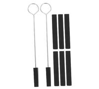 JOINPAYA Kit Profesional De Afinación Para Piano 2 Diapasones y 4 Varillas Amortiguadoras Largas De Caucho, Color Negro, Adecuado Para Reparación y Mantenimiento De Instrumentos Musicales