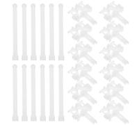 JOINPAYA Kit Reparación Persianas Verticales 12 Piezas, Soportes y Láminas de Repuesto de Plástico Duradero para Persianas, Accesorio de Reparación para Estores y Cortinas en Hogar