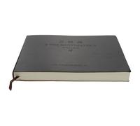 JOINPAYA Libro de Contabilidad 320 Páginas Formato Horizontal Cuero Sintético Negro Manual para Notas Apuntes y Uso Escolar U Oficina