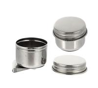 JOINPAYA Limpiador de Pinceles de Acero Inoxidable 2 Piezas Tapa, Cubo para Limpieza de Cepillos de Pintura al Óleo, Recipiente Práctico para Artistas y Manualidades Reutilizable