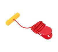 JOINPAYA Llave de Parada de Emergencia para Cinta de Correr Doble Pin Rectangular 53X16 MM Color Rojo con Clip y Cordón Accesorio de Seguridad para Máquinas de Ejercicio Fitness
