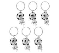 JOINPAYA Llaveros de Fútbol 6 Piezas Trofeo, Balón, Bota y Camiseta, Llaveros Deportivos para Hombre y Mujer, Accesorios Compactos para Mochila y Regalos Futboleros en Fiestas
