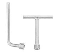 JOINPAYA Llaves y Paquete de 2 Piezas Obsequios para Tornillos de Farola Cabeza Triangular de Acero Inoxidable, Portátil para Desmontaje Antirrobo