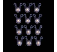 JOINPAYA Luz Trasera para Bicicleta LED Colgante 12 Piezas Luz para Camping y Exteriores Resistente al Agua Material EVA Adecuado para Actividades Nocturnas