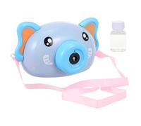 JOINPAYA Máquina de Burbujas Eléctrica 2 Botellas de Líquido, Plástico Resistente y Diseño Portátil Adecuado para Juegos de Verano