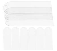 JOINPAYA Marcadores Acrílicos Transparentes en Blanco 10 Piezas Marcapáginas Rectangulares de Acrílico Bordes Redondeados para Manualidades Material DIY para Profesores y Estudiantes
