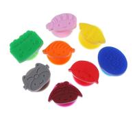 JOINPAYA Marcadores de Silicona para Copas de Vino 8 Piezas, Identificador de Vaso Diseño Muñeco de Sushi, Accesorio para Fiestas y Entretenimiento, Señal para Bebida Varios estilos