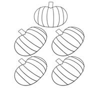 JOINPAYA Marco de Calabaza de Alambre de Hierro Diseño Único para Decoraciones de Halloween y Acción de Gracias, Superficie Lisa Adecuado para Manualidades y Ambiente Festivo
