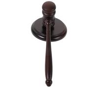 JOINPAYA Martillo de Sala de Audiencias de Madera con Base Accesorio de Juez y Abogado para Cosplay y Juegos de Rol Infantiles Mazo Ligero y Multifuncional para Subasta y Orden del Juez