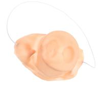 JOINPAYA Máscara de Látex Media Cara Nariz de Cerdo Falsa Rosa para Disfraz Animal Carnaval Cosplay Accesorio Decorativo para Fiesta Temática y Juego de Rol