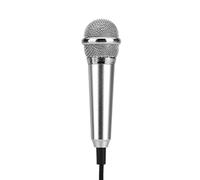 JOINPAYA Micrófono Móvil Compacto de Metal para Karaoke 2 Unidades, Plug And Play, Color Plata, Adecuado para Aplicaciones de Karaoke en Smartphone Varios estilos