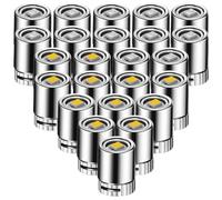 JOINPAYA Mini Luces LED a Pilas para Manualidades 24 Unidades 12 Luz Cálida 12 Luz Multicolor Mini Linterna Tipo Bolígrafo de Plástico Ligera para Decoración y Dioramas en Casas de