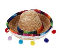 JOINPAYA Mini Sombrero Mexicano para Fiesta con Diadema Ajustable y Flecos Accesorio Colorido para Cumpleaños y Carnaval Sombrero Ligero Mascotas Adecuado para Celebraciones Festivas