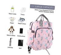 JOINPAYA Mochila Cambiador para Mamá Bolsa De Viaje Gran Capacidad Mochila Portátil para Maternidad para Excursiones Bolso De Mano Cómodo y Práctico