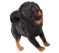 JOINPAYA Modelo de Perro de Simulación Realista Cachorro Negro, Decorativo de PVC, Figura Artificial Ligera para Decoración de Hogar y Escritorio, Adorno Coleccionable para Amantes