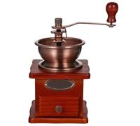 JOINPAYA Molinillo de Café Manual Cuerpo y Cajón de Madera, Mecanismo de Molienda Cónico de Cerámica, Portátil y Tradicional para Uso en Hogar y Cocina, 1 Unidad para Moler Granos de Café