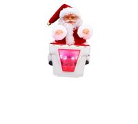 JOINPAYA Muñeco tamborilero de Papá Noel Chicos para pequeño decoración Xmas Christmas navideños - Muñeco Toys Present muñecos Adorno de Navidad percusión Santa el plastico