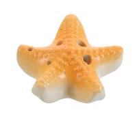 JOINPAYA Ocarina De Viento De Cerámica Instrumentos Musicales Para Ocarina Para Flauta Musical Alto Musical Flauta Antigua Linda Naranja