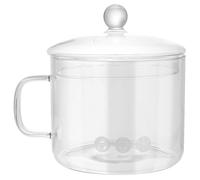 JOINPAYA Olla de Vidrio Borosilicato, Cuenco de Sopa Grande para Fideos, Resistente al Calor Frío, para Sopas y Noodles, Uso en Cocina y Exterior