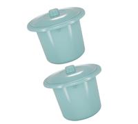 JOINPAYA Orinal Adultos 2 Piezas con Tapa de Plástico, Recipiente para Orina Portátil, Escupidera Duradera para Uso Nocturno, Cómodo y Práctico Hogar y Viaje Color Color Aleatorio