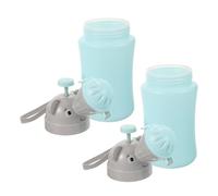 JOINPAYA Orinal Portátil para 2 Piezas Botella de Orina de Silicona a Prueba de Fugas Urinario de Viaje para Coche y Camping Entrenamiento para Ir al Baño Uso Infantil y