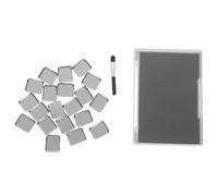 JOINPAYA Paleta Magnética de Sombras de Ojos Vacía Organizador de Maquillaje Magnético 1 Unidad Tamaño Mediano Almacenamiento Compacto para Uso Profesional con Bandeja Transparente