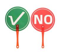 JOINPAYA Paletas de Respuesta Educativas para Aula de Primaria, 2 Tableros Portátiles de Votación Sí/no y Verdadero/falso, Herramienta Interactiva para Enseñanza de Inglés y Desarrollo