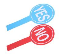 JOINPAYA Paletas de Votación Reutilizables para Aula, Tableros de Puntuación de Mano 15x30 Cm de Espuma Ligera, Señales de Sí y No (2 Piezas), Herramientas Portátiles de Retroalimentación