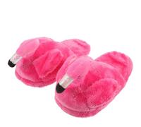 JOINPAYA Pantuflas para Mujer Diseño de Aves Tropicales Interior Cálido de Viscoelástica Suela Antideslizante Adulto 28 CM Color Rosa Fucsia Cómodas para Uso Casa y Dormitorio