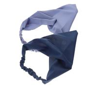 JOINPAYA Pañuelos Triangulares Cabeza 2 Unidades, Diademas Elásticas Mujer en Chiffon, Bandanas Vintage Suaves, Accesorios para Cabello Casual y Fiestas, Talla Única, Colores Sólidos