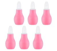 JOINPAYA para Bebés 6 Unidades Punta de Silicona Succión Ajustable Aspirador Manual Desmontable y Lavable Adecuado para Limpiar Mucosidad y Aliviar Congestión en Recién Nacidos y