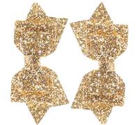 JOINPAYA Pasadores Cabello Lentejuelas Grandes para Niñas, Lazos Metálicos en Forma de Punta de Golondrina, 2 Unidades, Accesorios Brillantes para Fiestas, Bodas y Uso Diario