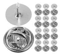 JOINPAYA Pasadores de Embrague de Acero Inoxidable 8 Mm, 20 Piezas Suministro de Broche de Bricolaje para Pines, Clips Multifunción para Manualidades, Insignias y Joyas, Accesorios
