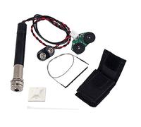 JOINPAYA Pastilla Piezoeléctrica para Guitarra Acústica Gmb634 Negra con Control Activo de Volumen y Tono, Preamplificador Integrado y Conector de Clavija Final, Adecuado para Amplificador