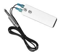 JOINPAYA Pedal para Tatuajes Rectangular de 1.4 M, Acero Inoxidable Textura, Accesorio para Máquinas de Tatuar, Tapón Resistente y Compatible, Adecuado para Estudio de Tatuajes Profesional