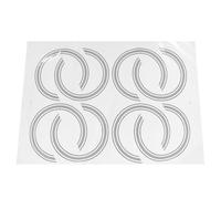 JOINPAYA Pegatinas Autoadhesivas 8 Piezas para Boca de Guitarra Acústica, Anillos Decorativos de Papel Fáciles de Instalar para y Mejora Estética