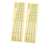 JOINPAYA Pegatinas Compactas de Papel y Pvc para Diapasón 2 Piezas sin Residuos para Principiantes y Niños Que Aprenden a Tocar